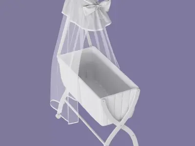 Childis baby Bed set 3d model 3D model