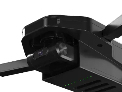 Detailed Black Drone 3D model