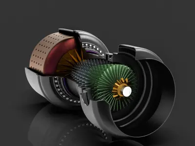 turbo turbine 3D model purchase