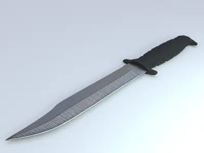 Combat Knife Free low-poly 3D model buy