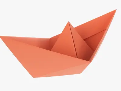 Paper boat  3D model