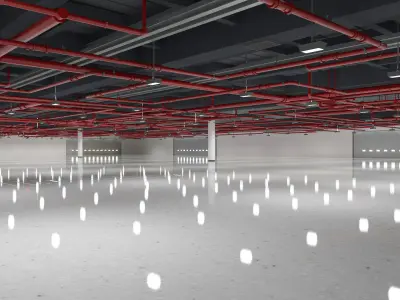 Exhibition Hall 16 interior 3D model