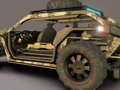 High-Detail Modular Off-Road Buggy 3D model