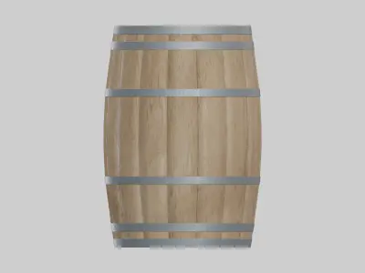 Light Toasted Bourbon Rundlet Barrel 3D model