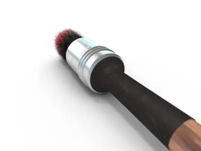Paint brush 3D model 4