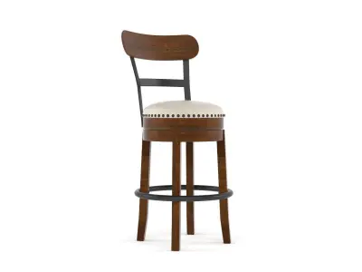 Brown Barstool 3D model