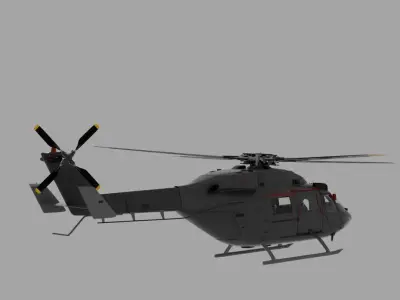 ALH Helicopter Low-poly 3D model