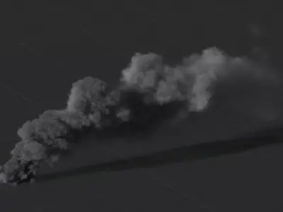 3D Rising Smoke Animation  3D model