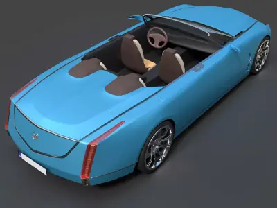 Cadillac Ciel Luxury Concept Hyper Detailed Exterior  Interior 3D model