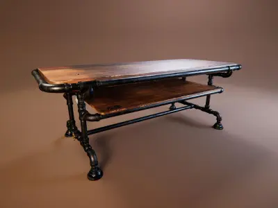 Coffee Table 5 Low-poly 3D model