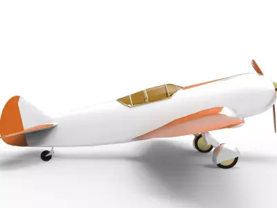 The Lavochkin La-5  Low-poly 3D model