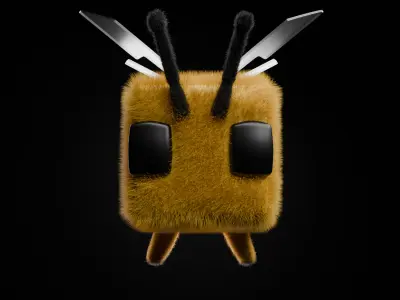 the bee from minecraft 3D model