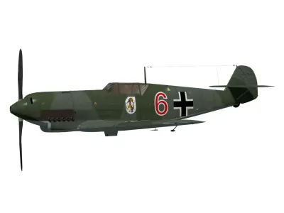 Messerschmitt Bf 109 D 3D model