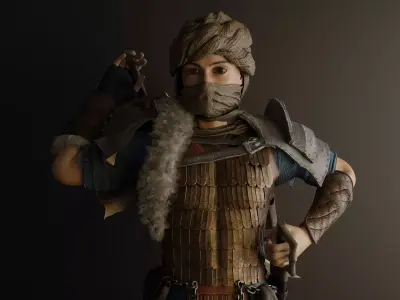 Warrior 3D character 3D model