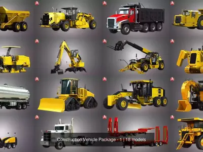 Construction Vehicle Package - 1 purchase