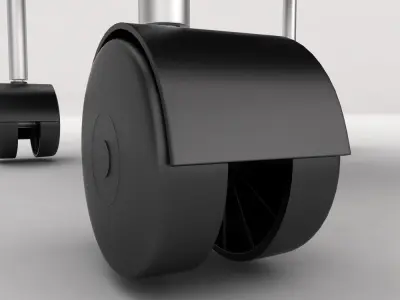 Wheel garbage dustbin 3d model 3D model