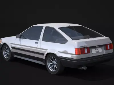 Toyota AE86 Levin 3D model