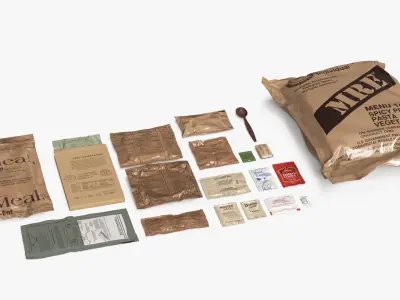  US Military MRE Ration Pack with Food 