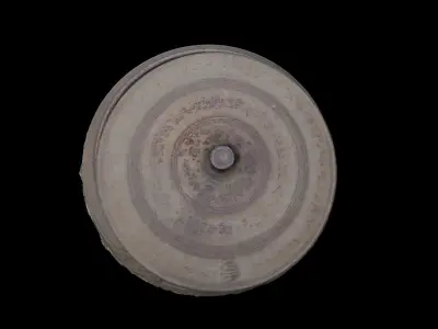 Korean Traditional Iorn Pot GamaSot 3D model