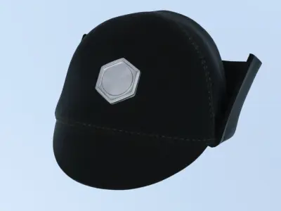 Officer Uniform cap 3D model
