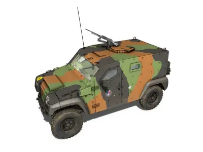 Auverland Panhard PVP - French Army 3D model