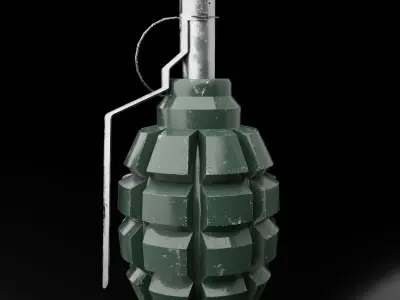 Grenade F1  Free low-poly 3D model