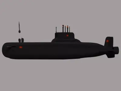 Russian Typhoon Class 3D model