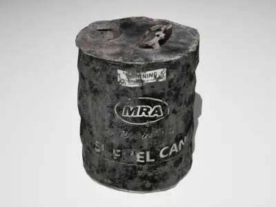 5L Fuel Can - Game Ready Low-poly 3D model