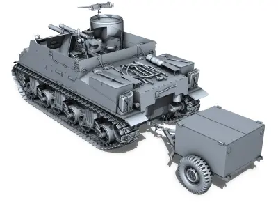M7 Priest - Howitzer Motor Carriage  3D model