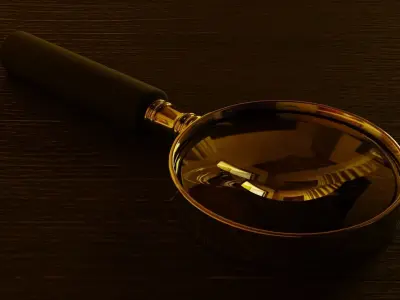 Magnifying Glass  Low-poly 3D model