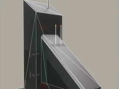 Sci-Fi Building - B1 Low-poly 3D model Low-poly 3D model