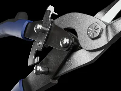 Metal Shears Low-poly 3D model