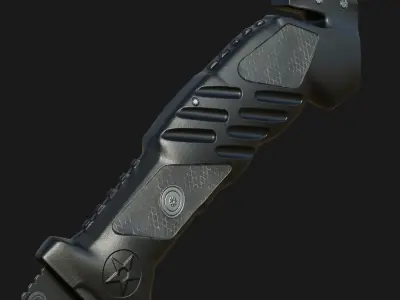 Marines Rescue Spring Pocket Knife Low-poly 3D model