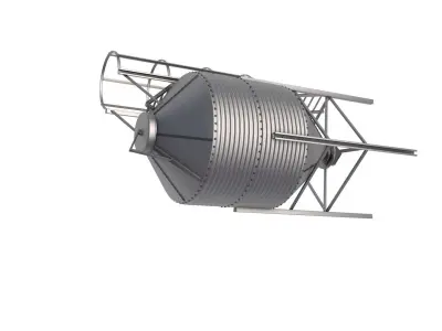 Grain Storage Bins 3D model