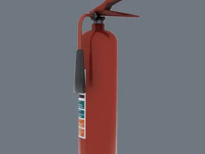 Fire Extinguisher Co2 Free low-poly 3D model