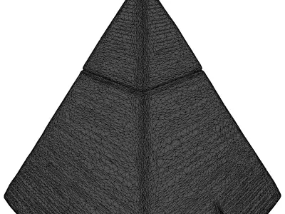 Mystical Glowing SciFi Pyramid Artifact 3D model