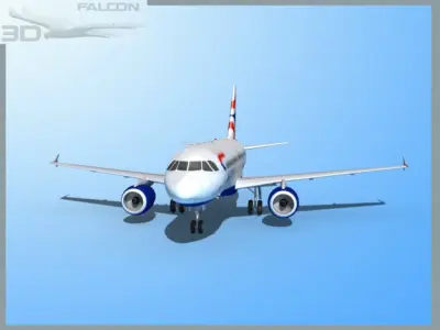 Falcon3D A319 British Airways 3D model
