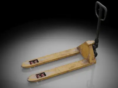 HAND PALLET TRUCK JACK PUMP JIGGER FORKLIFT Low-poly 3D model