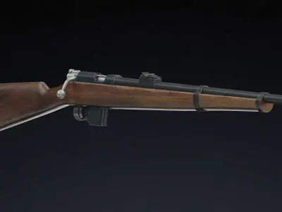 Destroyer carbine Low Poly Low-poly 3D model