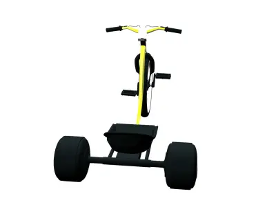 Trike Bicycle  Low-poly 3D model