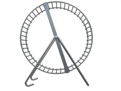 Metal Hamster Wheel 3D model