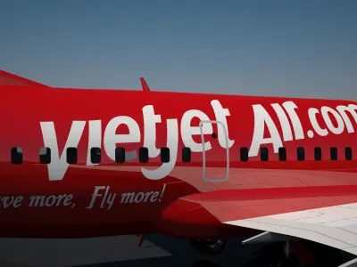 Vietjet boeing 737 max 200 3D model