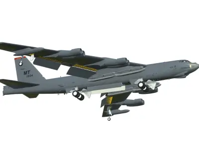 Boeing B-52H Stratofortress 3D model purchase