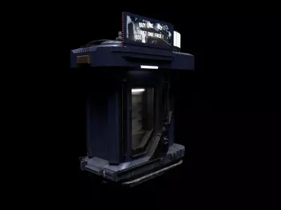 Guns vending machine concept 3D model