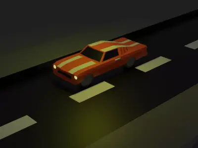Ford classic car Free 3D model