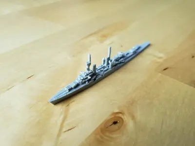 German Konigsberg Class Cruiser Warship 3D print model