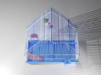 Parrot cage 3D model