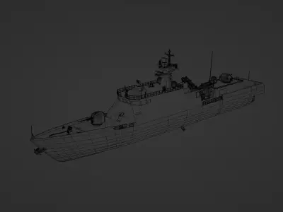 Yoon Youngha-class Patrol Missile Vessel 3D model