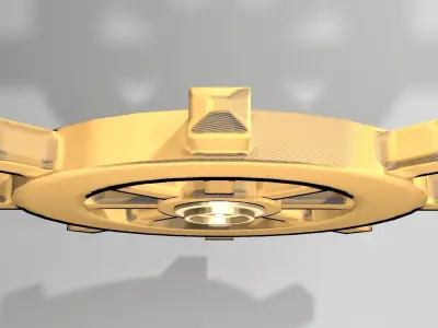 Ship Wheel 7 3D model