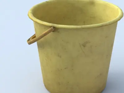 Bucket Low Poly Low-poly 3D model